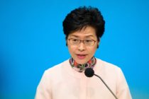Hong Kong's Chief Executive Carrie Lam speaks at a press conference after delivering her annual policy address at the Legislative Council (Legco) in Hong Kong on October 10, 2018.
