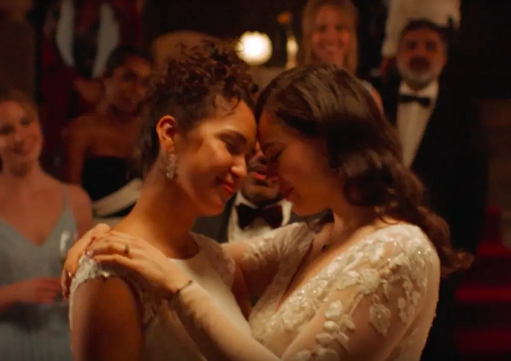 David's Bridal has reportedly featured a lesbian couple in its latest advert. (David's Bridal/YouTube)