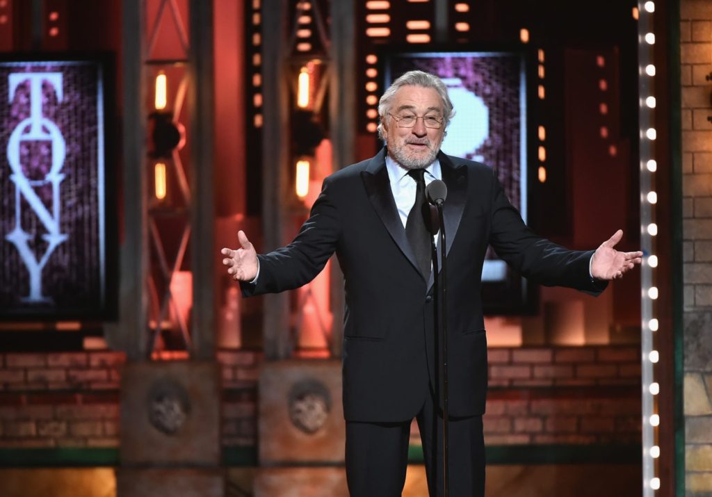 Robert De Niro speaks onstage during the 72nd Annual Tony Awards