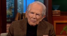 The 700 Club host Pat Robertson, who believes Satan spreads rumours that Jesus was gay