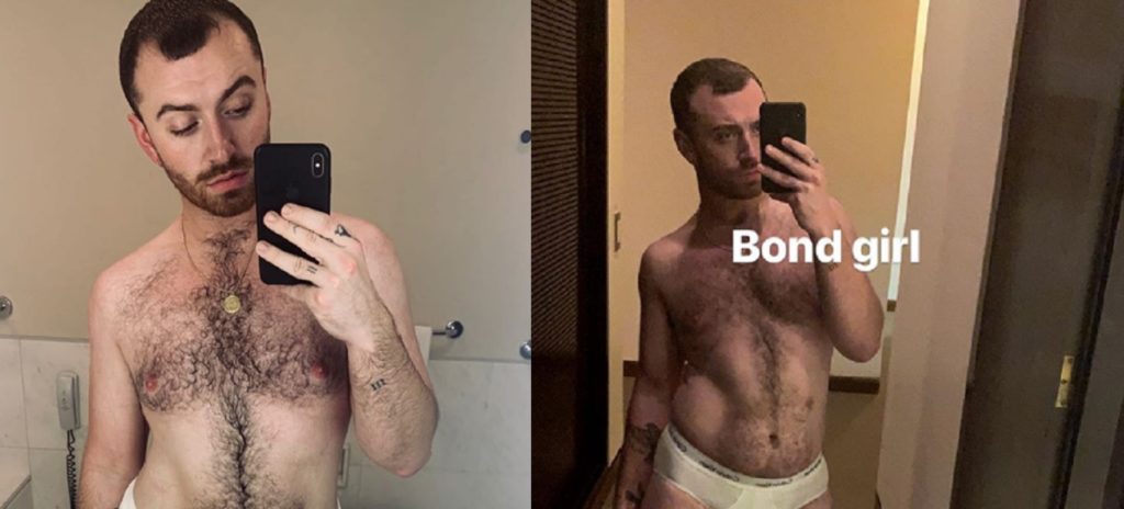 Sam Smith showed off his body on Instagram