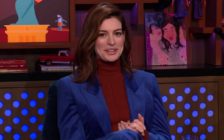 Anne Hathaway reveals the Princess Diaries news on Watch What Happens Live with Andy Cohen on January 24