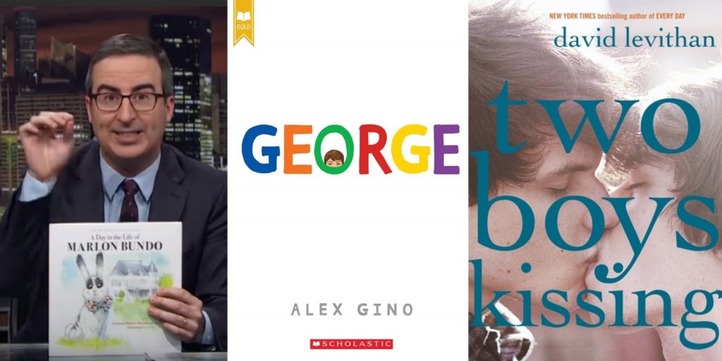 "A Day in the Life of Marlon Bundo", "George" and "Two Boys Kissing" made the banned books list