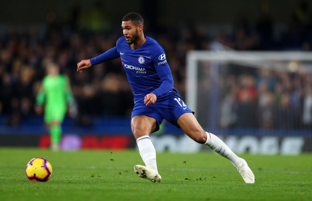 Ruben Loftus-Cheek of Chelsea during the Premier League match between Chelsea FC and Leicester City at Stamford Bridge on December 22 2018