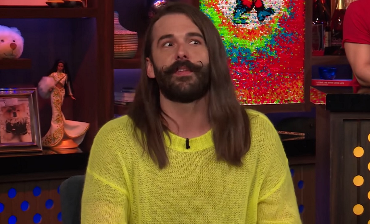 Queer Eye star Jonathan Van Ness appearing on Watch What Happens Live with Andy Cohen on March 24 2019.