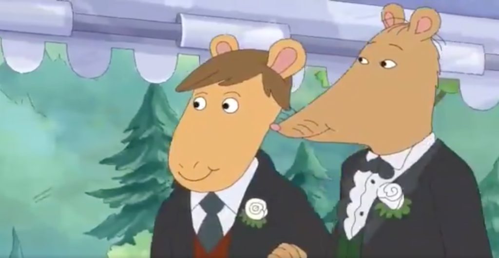 Arthur's teacher Mr. Ratburn got married to a man in the first episode of series 22.