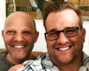 A Facebook photo of Nurse Jackie star Stephen Wallem and his fiance Tony Humrichouser.