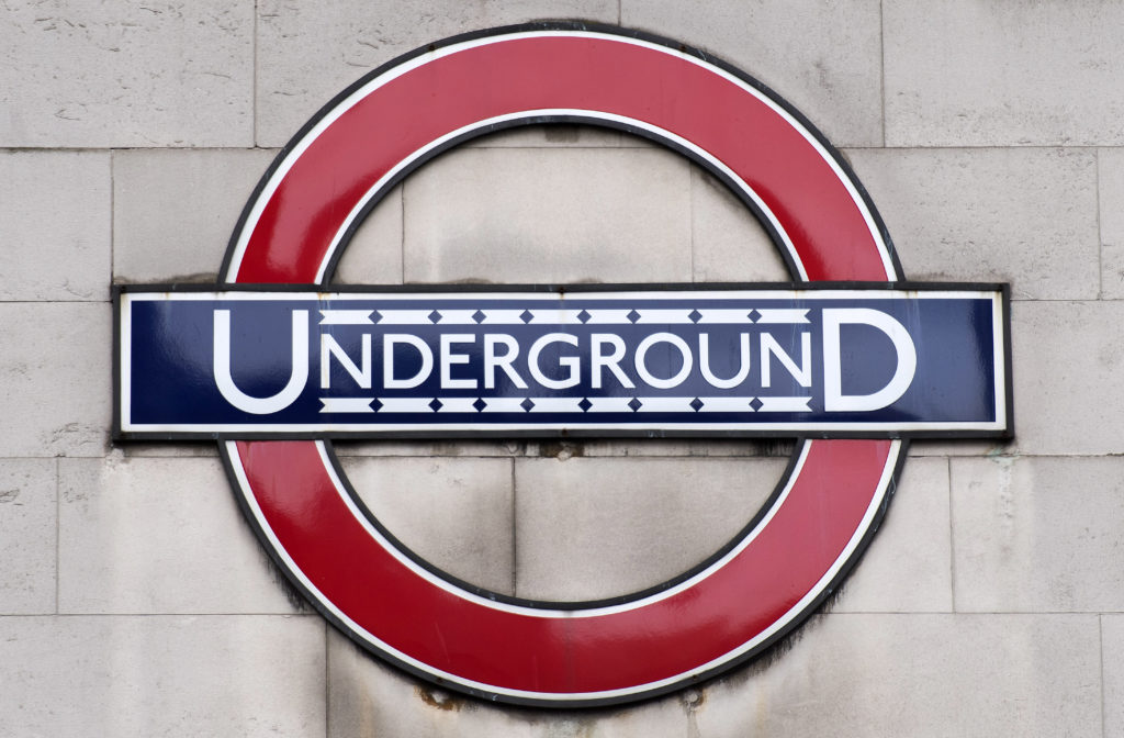 A London underground sign is pictured outside Leicester Square underground station