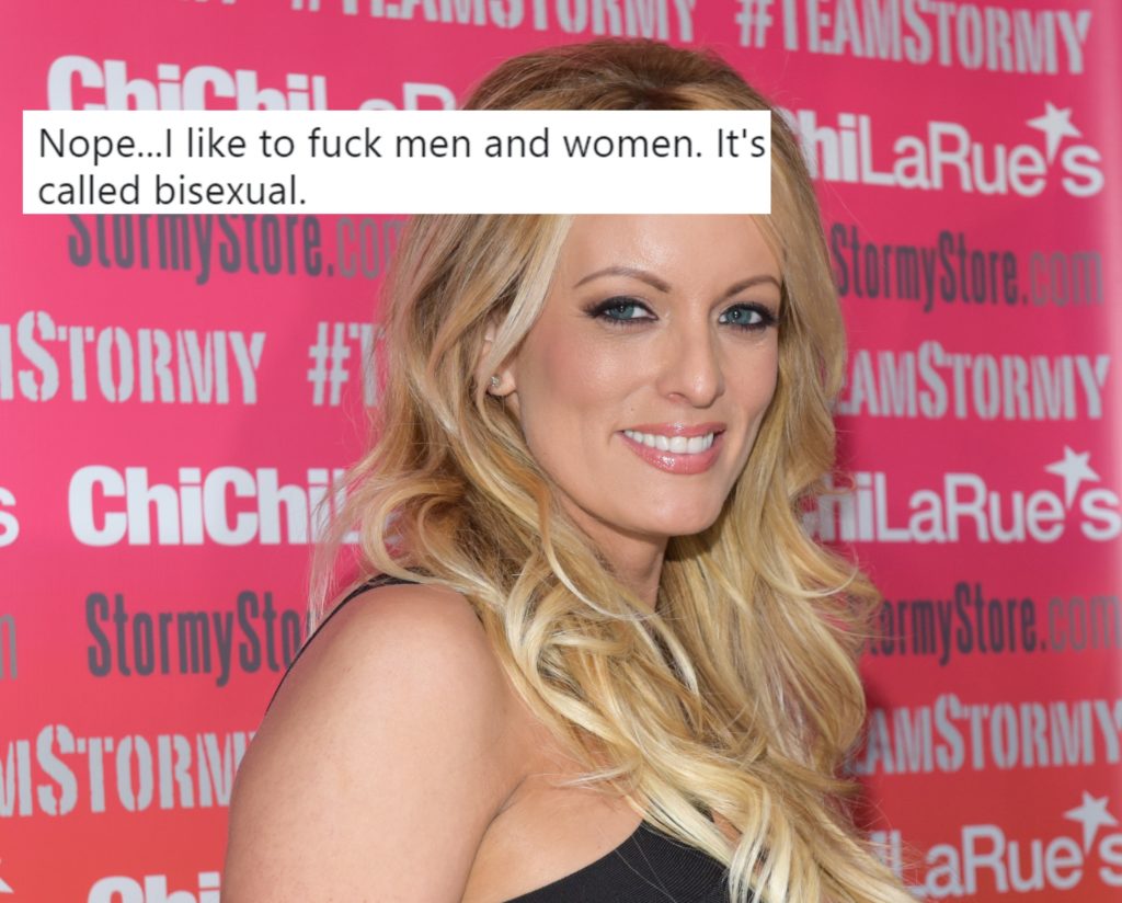 Porn star Stormy Daniels attends a fan meet and greet at Chi Chi LaRue's on May 23, 2018 in West Hollywood, California