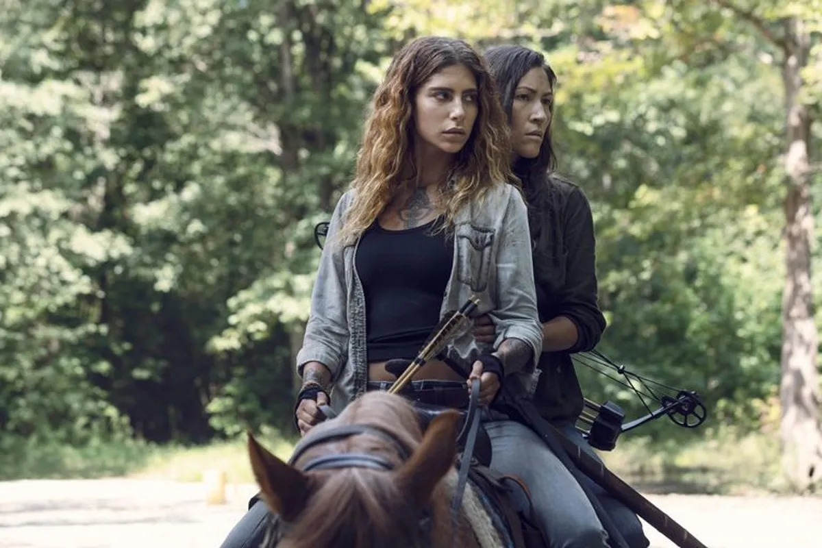 Lesbian couple Magna and Yumiko on AMC's The Walking Dead