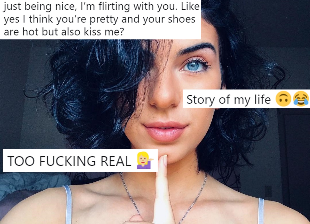 An Instagram photo of the tweeter who went viral by posting about flirting with other bisexual women