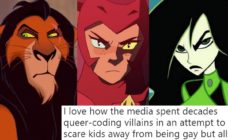 Animated characters Scar, Catra and Shego, all of whom have been the targets of queer-coding.