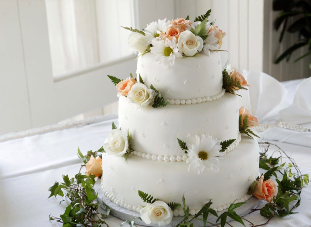 Stock photo of a wedding cake