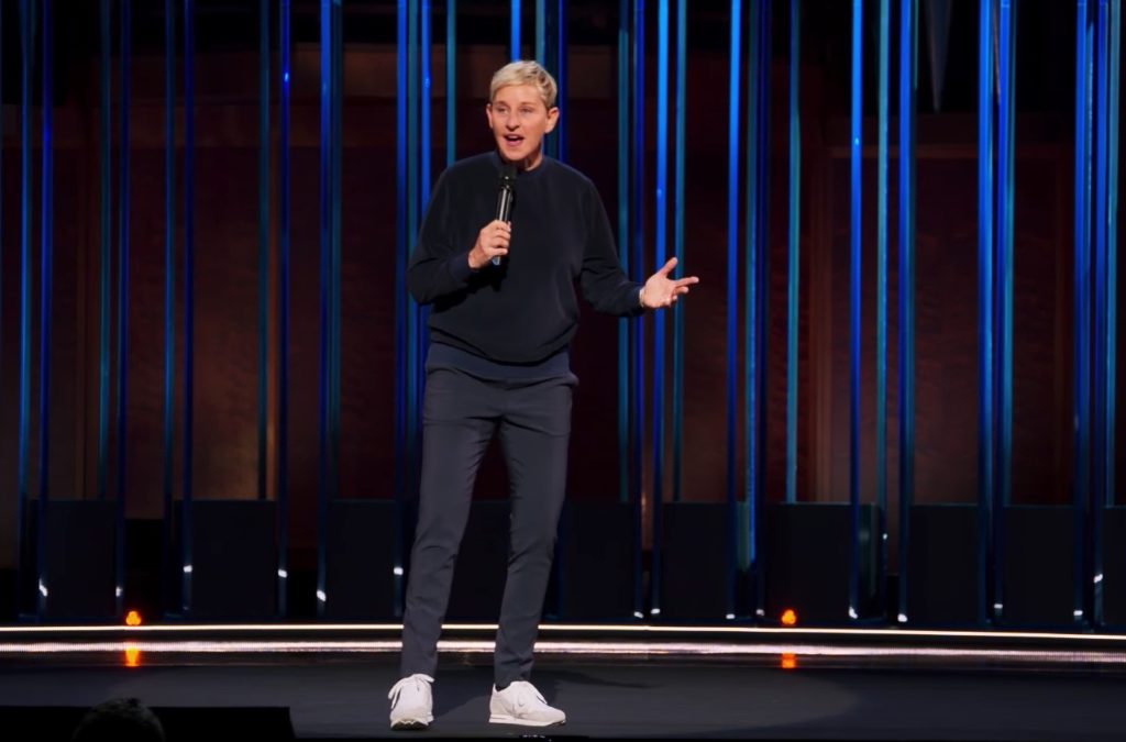 Ellen DeGeneres performing her Netflix special "Relatable"