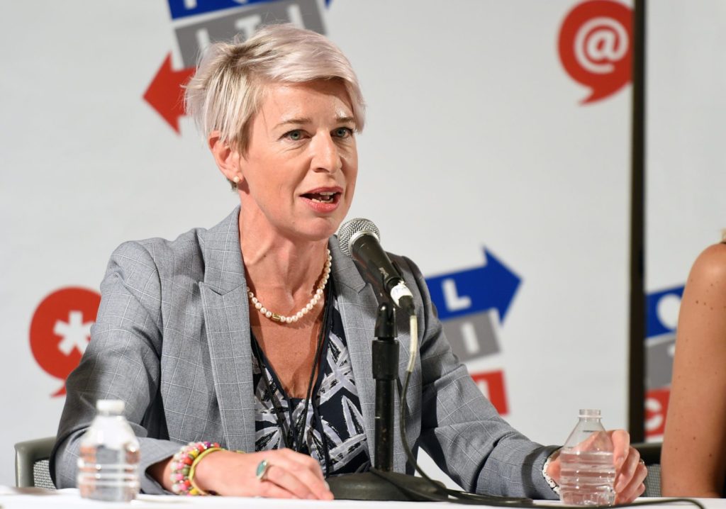 PASADENA, CA - JULY 29: Katie Hopkins at 'Sex, Presidents & Handmaids Hosted by Lady Freak' panel during Politicon at Pasadena Convention Center on July 29, 2017 in Pasadena, California. (Photo by Joshua Blanchard/Getty Images for Politicon)