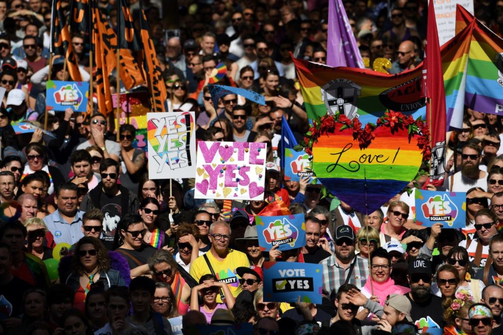 March for same-sex marriage in Sydney