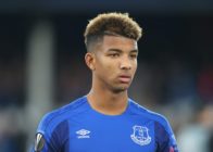 LIVERPOOL, ENGLAND - SEPTEMBER 28: Mason Holgaate of Everton FC lines up prior to the UEFA Europa League group E match between Everton FC and Apollon Limassol at Goodison Park on September 28, 2017 in Liverpool, United Kingdom. (Photo by Alex Livesey/Getty Images)