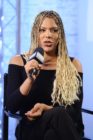 LONDON, ENGLAND - OCTOBER 11: Munroe Bergdorf during a discussion at BUILD London on October 11, 2017 in London, England. (Photo by Jeff Spicer/Getty Images)