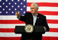 ABINGDON, VA - OCTOBER 14: U.S. Vice President Mike Pence speaks during a campaign rally for gubernatorial candidate Ed Gillespie, R-VA, at the Washington County Fairgrounds on October 14, 2017 in Abingdon, Virginia. Virginia voters head to the polls on Nov. 7. (Photo by Sara D. Davis/Getty Images)