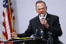 JACKSON, AL - NOVEMBER 14: Republican candidate for U.S. Senate Judge Roy Moore speaks during a campaign event at the Walker Springs Road Baptist Church on November 14, 2017 in Jackson, Alabama. The embattled candidate has been accused of sexual misconduct with underage girls when he was in his 30s. (Photo by Jonathan Bachman/Getty Images)
