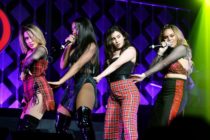 BOSTON, MA - DECEMBER 10: (L-R) Ally Brooke, Normani Kordei, Lauren Jauregui and Dinah Jane of Fifth Harmony perform onstage during KISS 108's Jingle Ball 2017 presented by Capital One at TD Garden on December 10, 2017 in Boston, Mass. (Photo by Darren McCollester/Getty Images for iHeartMedia )