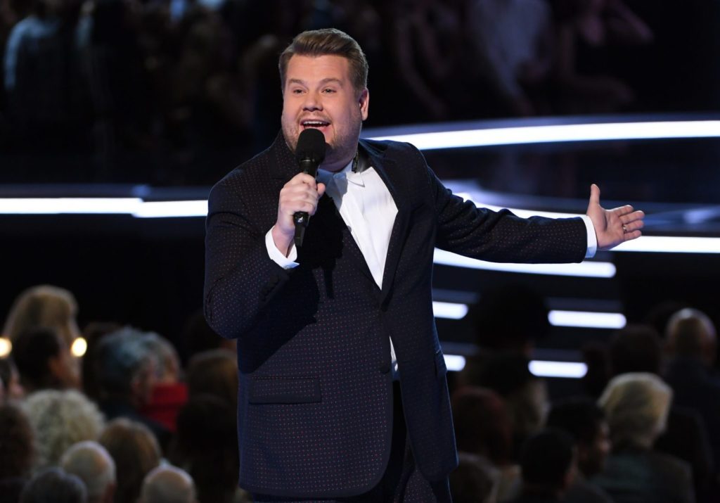 NEW YORK, NY - JANUARY 28: Host James Corden speaks onstage during the 60th Annual GRAMMY Awards at Madison Square Garden on January 28, 2018 in New York City. (Photo by Kevin Winter/Getty Images for NARAS)