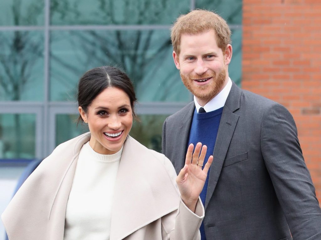BELFAST, NORTHERN IRELAND - MARCH 23: Prince Harry and Meghan Markle depart from Catalyst Inc, Northern Ireland?s next generation science park on March 23, 2018 in Belfast, Nothern Ireland. (Photo by Chris Jackson - Pool/Getty Images)