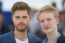 Director Lukas Dhont (L) and actor Victor Polster attend the photocall for "Girl" during the 71st annual Cannes Film Festival at Palais des Festivals on May 13, 2018 in Cannes, France.
