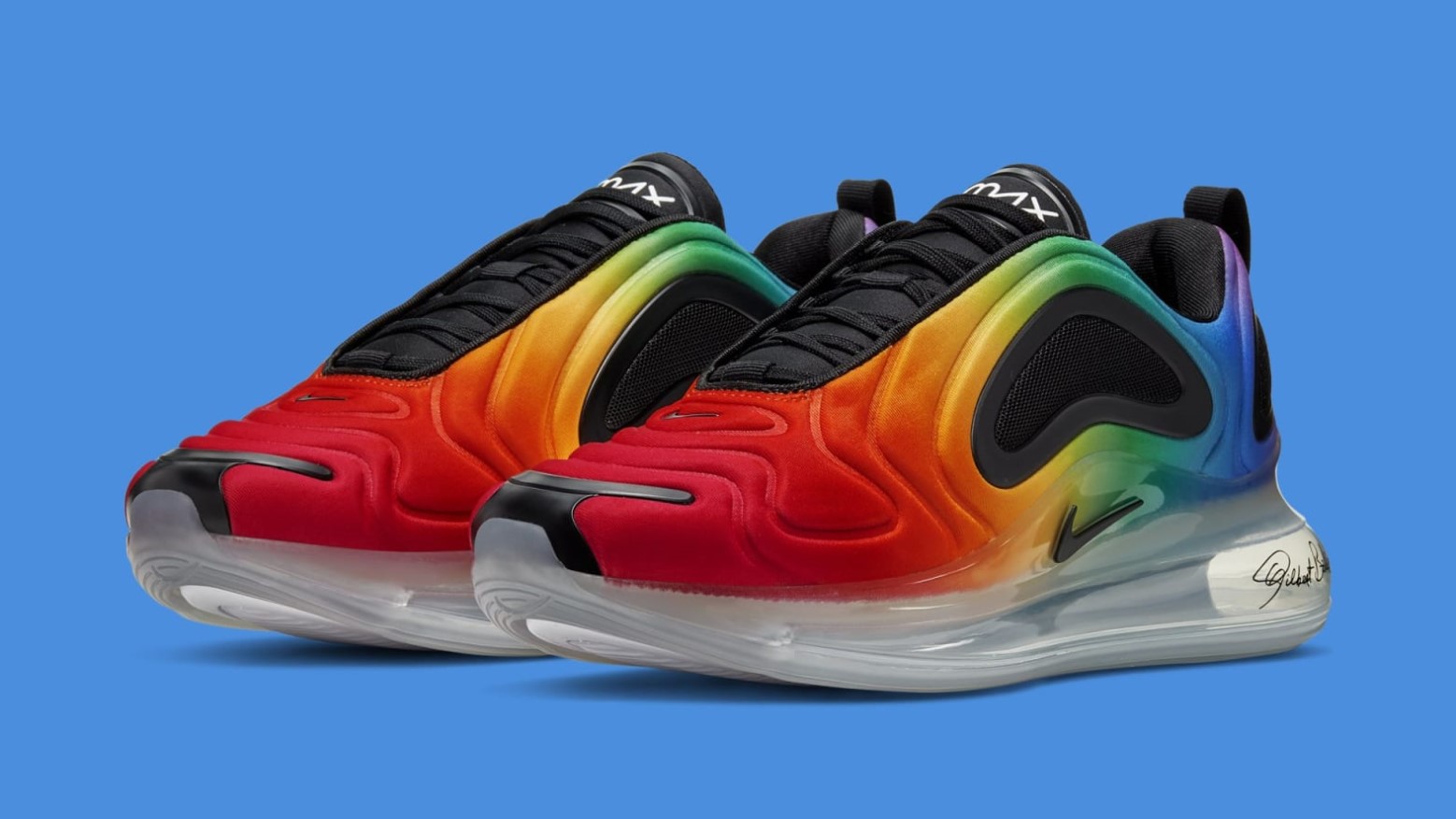 rainbow nike air shoes