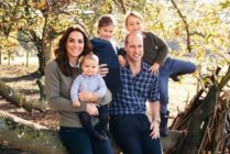 Prince William with his wife Kate Middleton and children Prince George, Princess Charlotte and Prince Louis