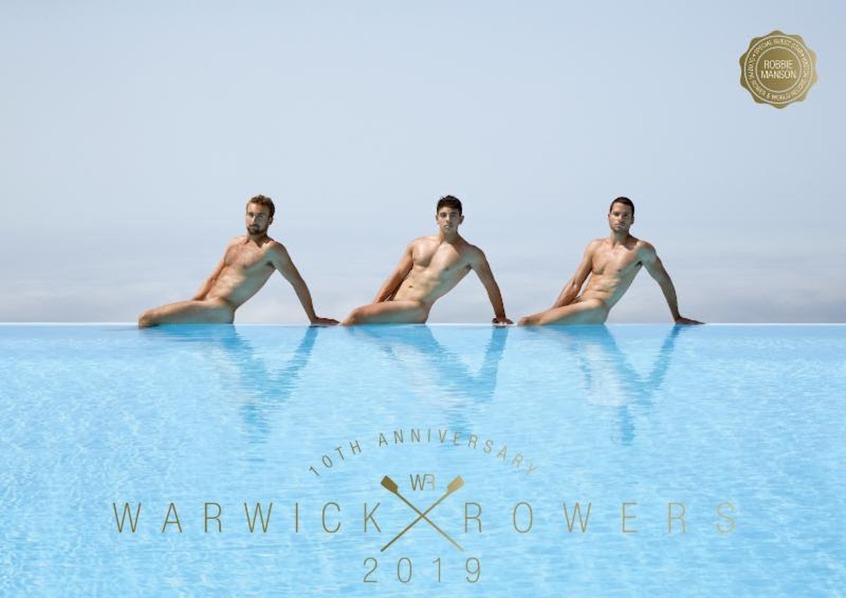 Warwick Rowers 2019 naked calendar.