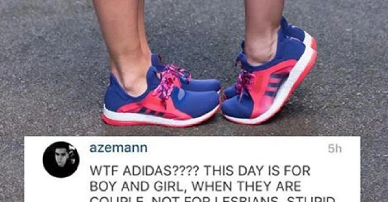Adidas shuts down homophobes on Valentine's Day