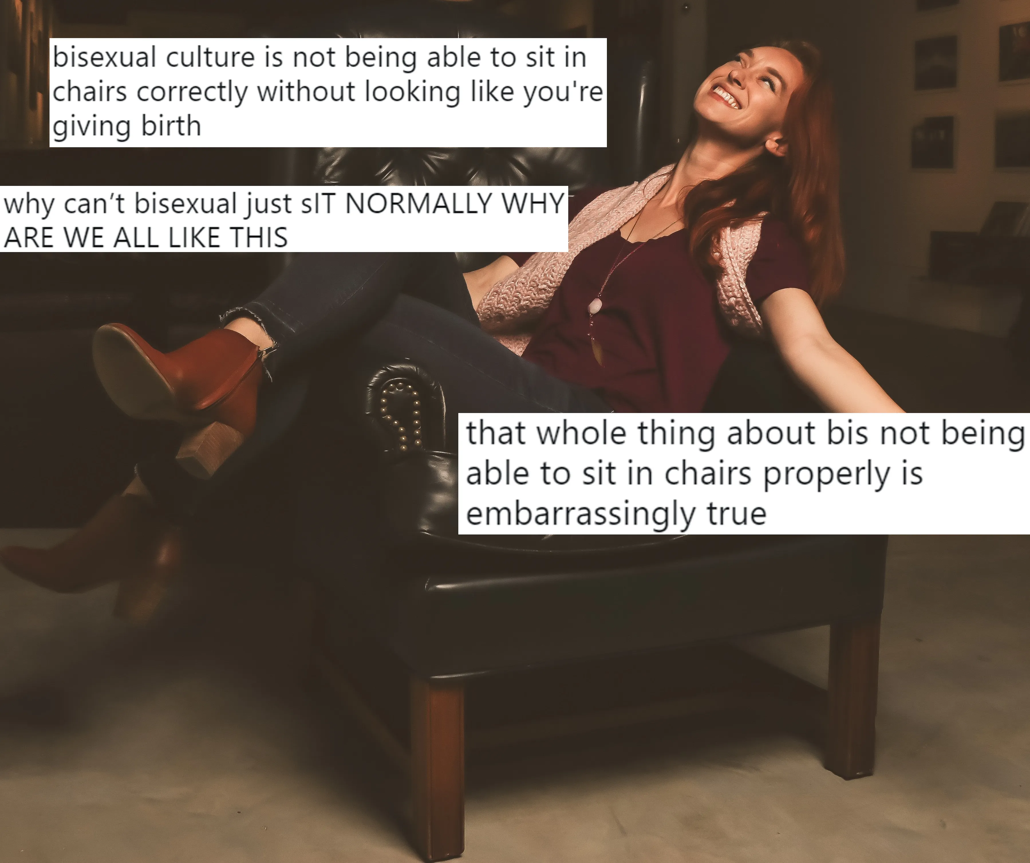 Bisexual People Can T Sit On Chairs Properly Says Internet