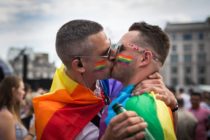 A gay kiss at Pride in London