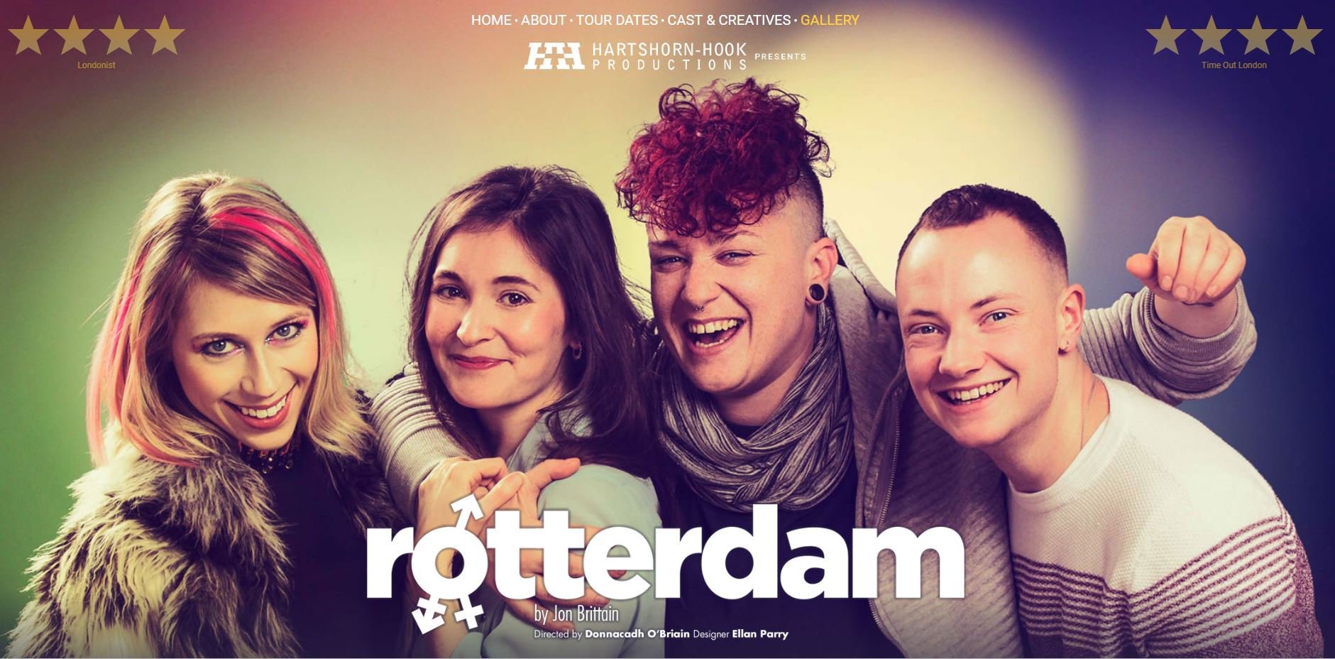 Rotterdam is a play created by Jon Brittain and directed by Donnacadh O'Briain. (Hartshorn-Hook Productions)