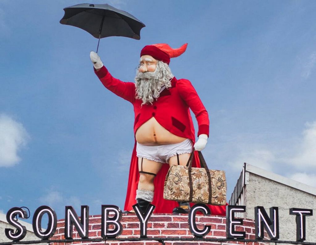 Ponsonby Central's gender neutral Santa Claus, which pays tribute to Mary Poppins