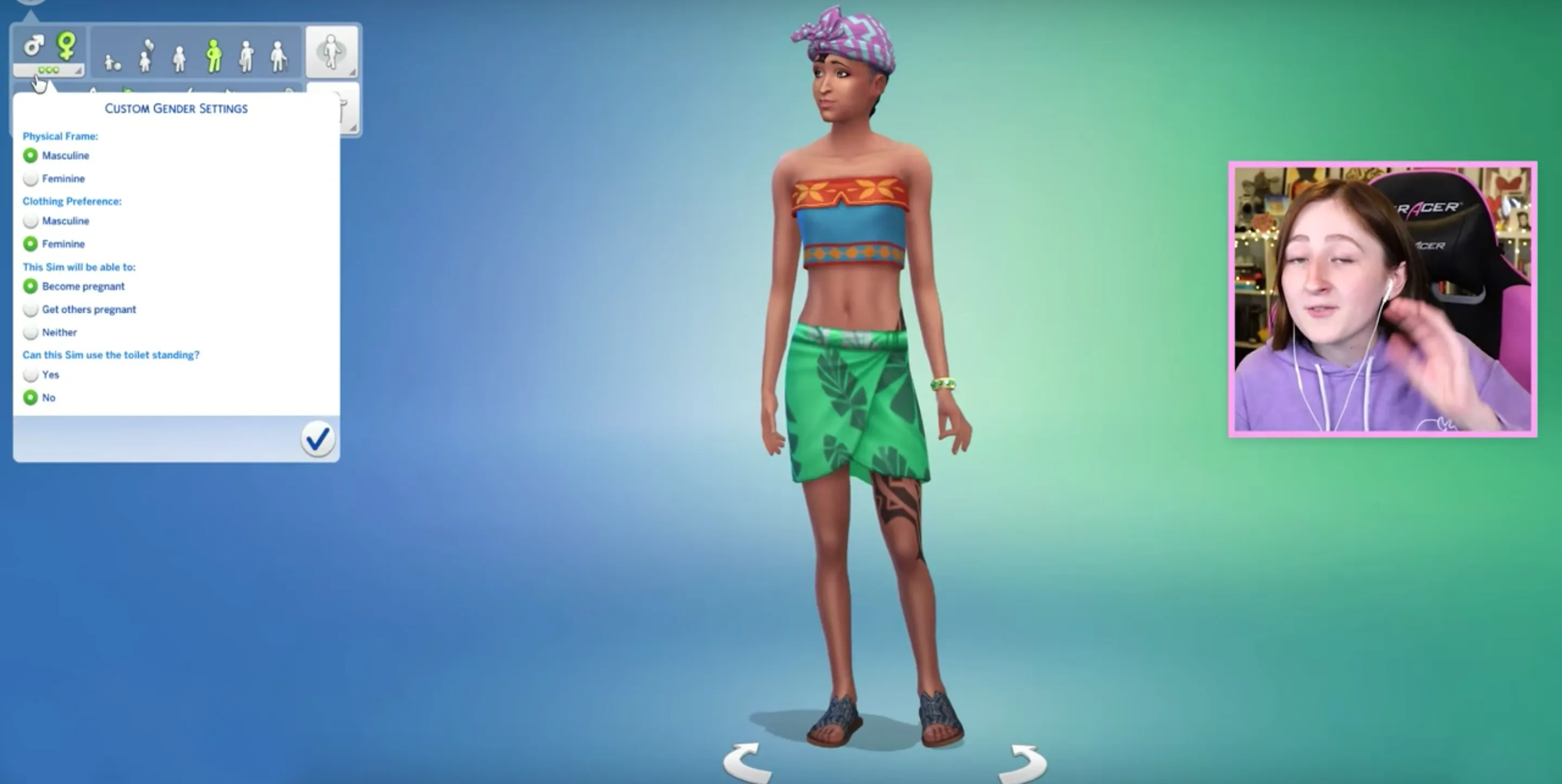 The Sims 4 Introduces First Non Binary Character With Island Living