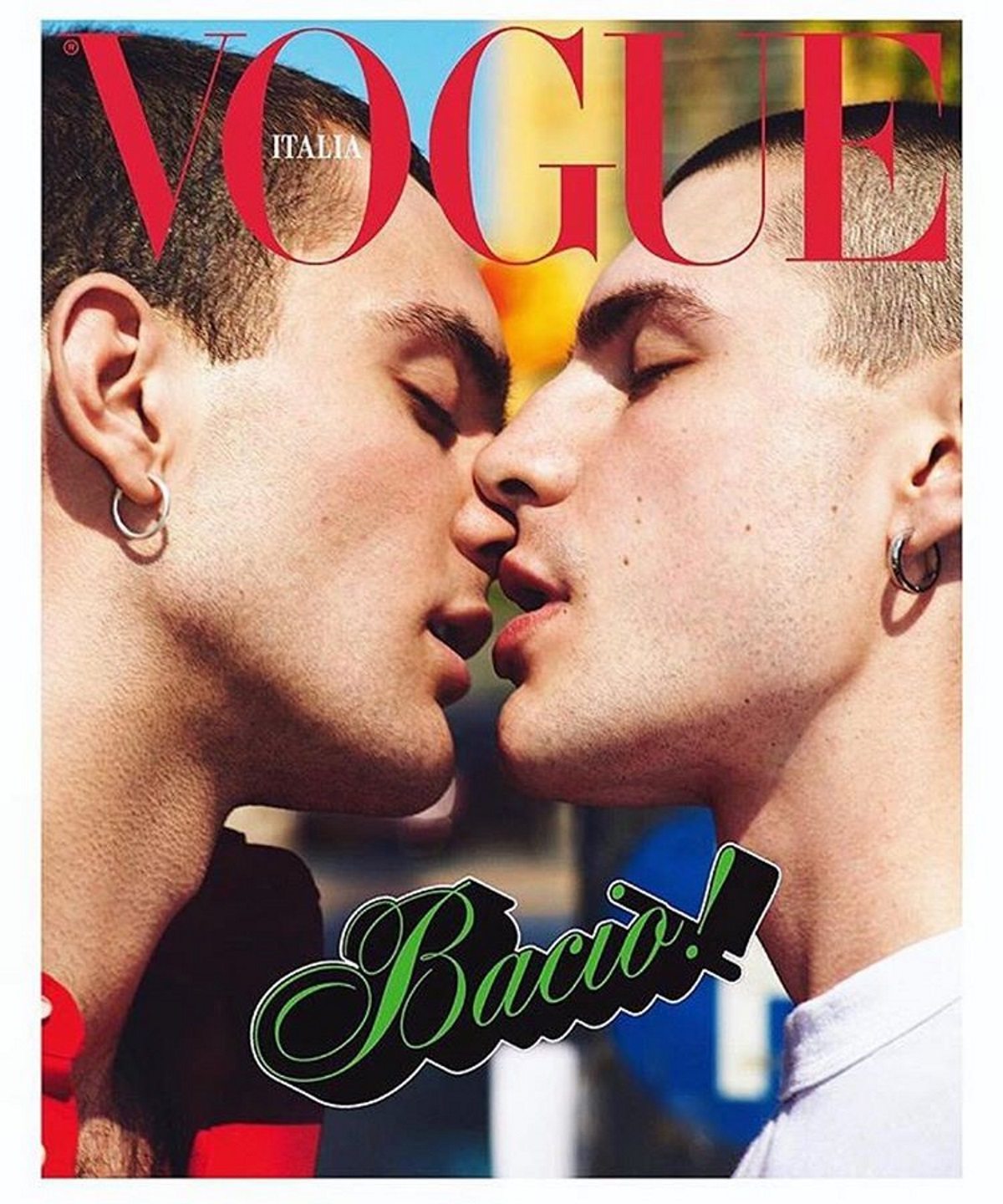 vogue italia gay kiss