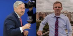 Former Governor of Iowa Terry Branstad and ex-official Chris Godfrey