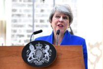 British Prime Minister Theresa May Makes A Final Statement In Downing Street