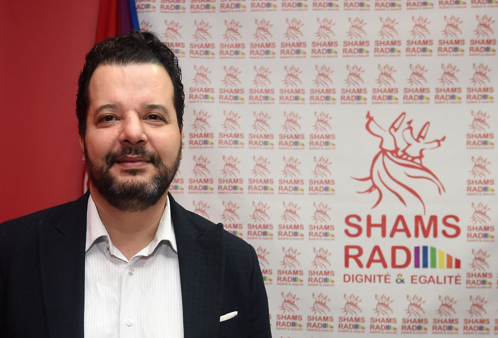 Tunisian lawyer Mounir Baatour, president of Association Shams, which supports the depenalization of homosexuality in Tunisia