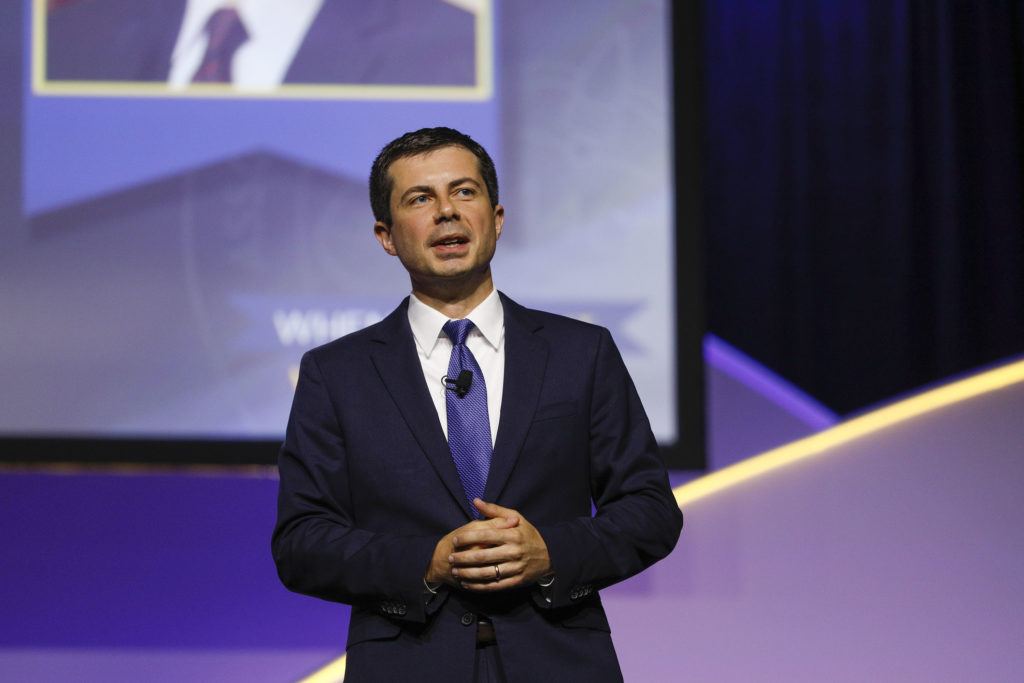 Democratic presidential candidate and South Bend, Indiana mayor Pete Buttigieg