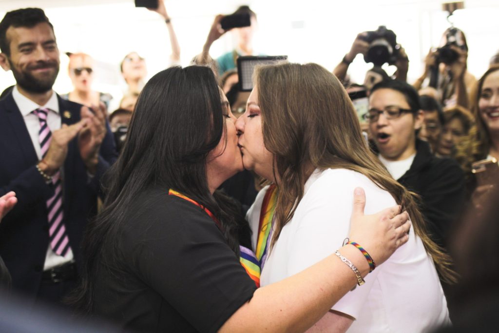 Ecuador same-sex couple activists get married