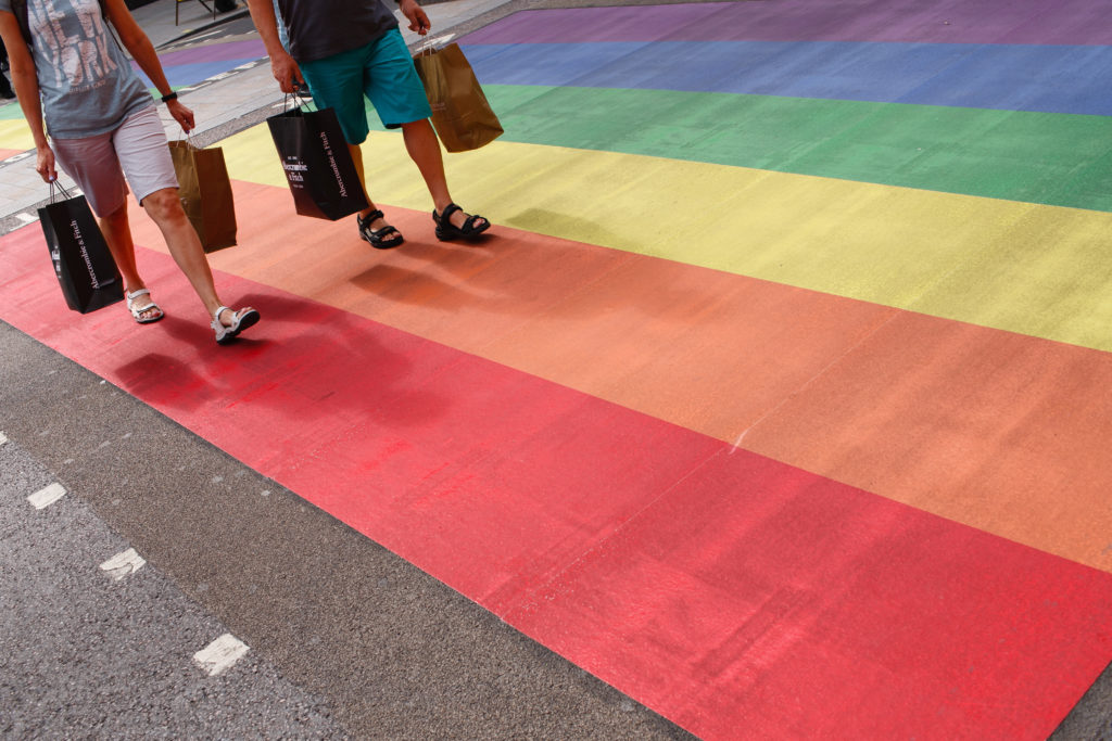 Rainbow crossing at Pride In London 2019
