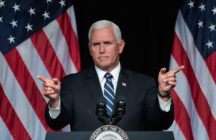 US Vice President Mike Pence has claimed he was bitten by a horse. (SAUL LOEB/AFP/Getty Images)