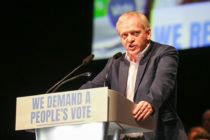 Liberal Democrat MP Philip Lee speaking at the Best for Britain and the Peoples Vote campaigns rally in London, 2018. (Dinendra Haria/SOPA Images/LightRocket/ Getty Images)