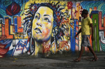 Brazil Marielle Franco graffiti