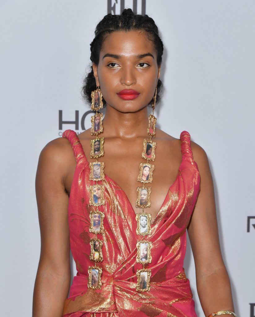 US actress Indya Moore attends The Daily Front Row 7th annual Fashion Media Awards at Rainbow Room on September 05, 2019 in New York.