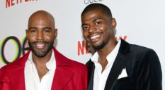Karamo Brown and Jason Brown attend the premiere of Netflix's Queer Eye