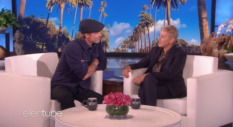 Ellen DeGeneres and Brad Pitt